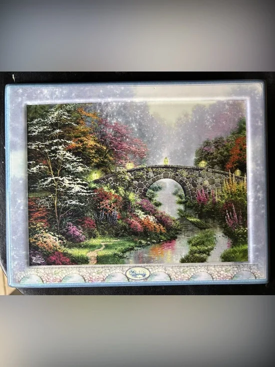 Thomas Kinkade Plate Plaque Stillwater Bridges of Life Bradford Exchange