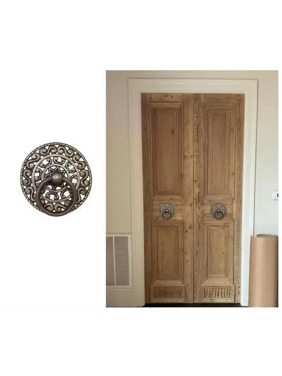 Vintage Solid Brass Entry Door Pull  | Large Size 6.88