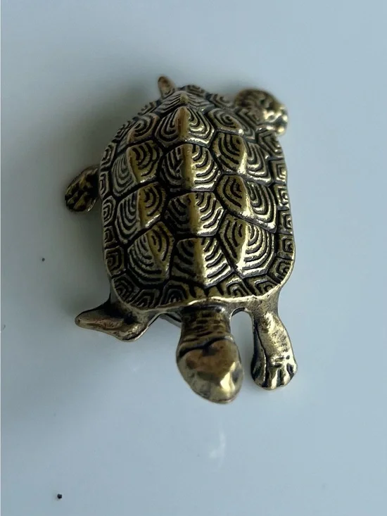 2” Miniature Brass Turtle #214
