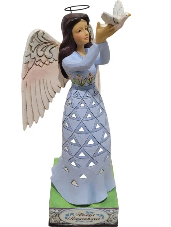 Jim Shore 2021 Heartwood Creek‎ Always Remembered Angel Figurine NOS