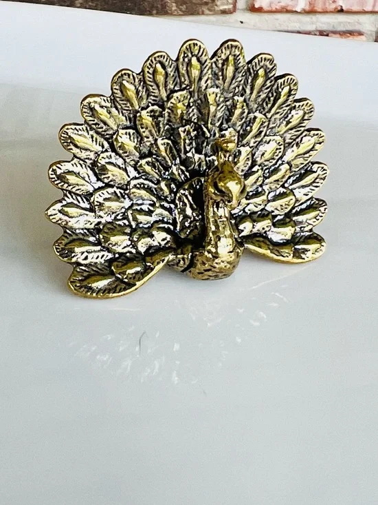 2” Brass Peacock Figurine - #178