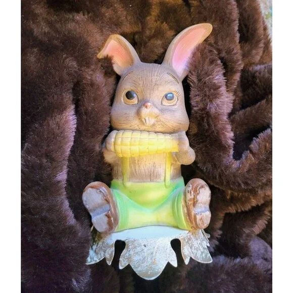 Vintage Bunny Rabbit Aladdin Giftware Portable Lamp Night Light Retro Table Lamp