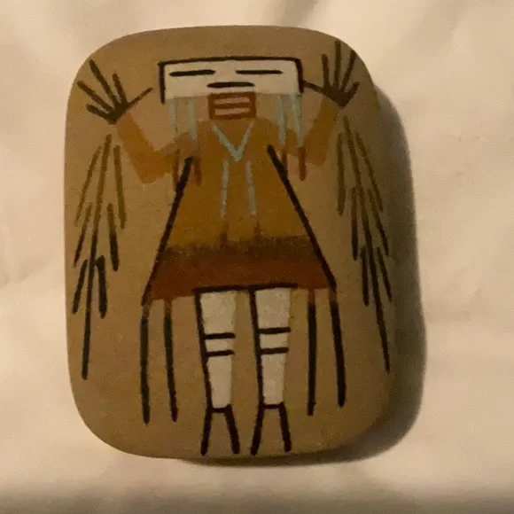 🟥Authentic Navajo Art Sandpainting Box By LaVerne Smith