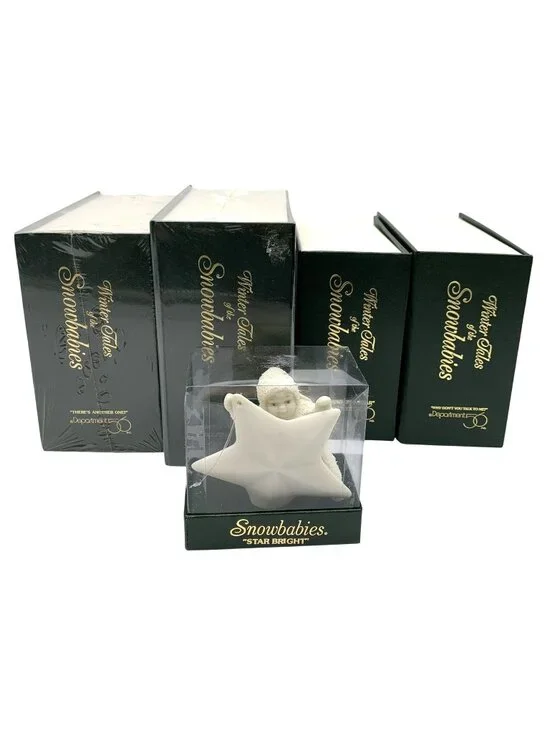 Department 56 Snowbabies Lot Of 5 Figurines Star Bright Ornament Winter Tales