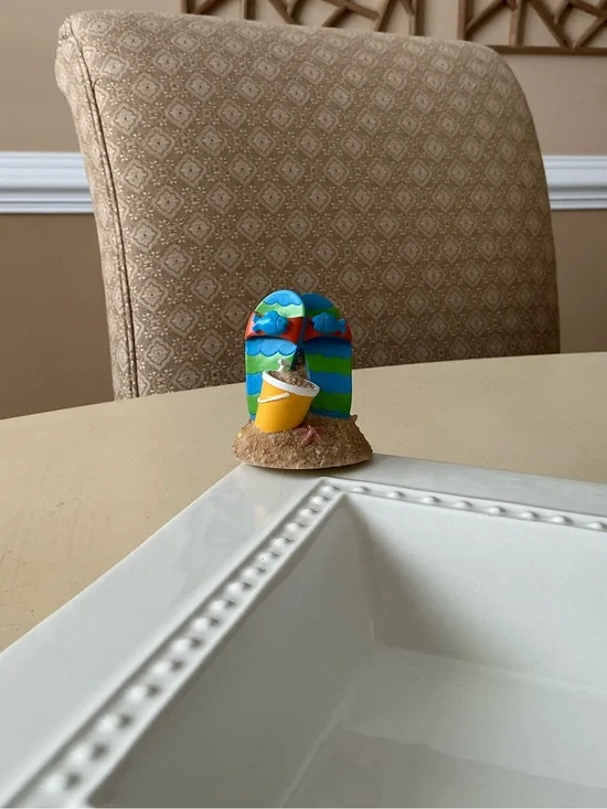 Beach Flip Flops and Sand Pail Platter Decoration 🏖️