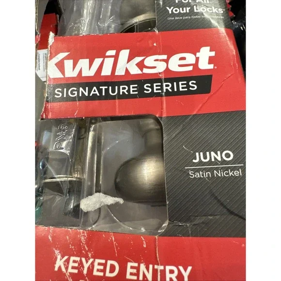 Kwikset‎ 740J15SMTCP Juno Satin Nickel 97402-736 Entry Knob