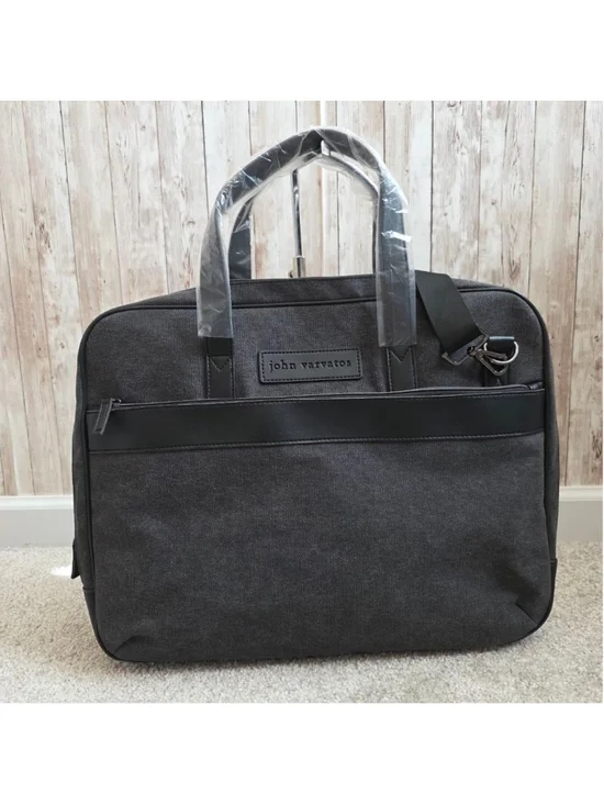 Men's John Varvatos Gray Briefcase NWOT