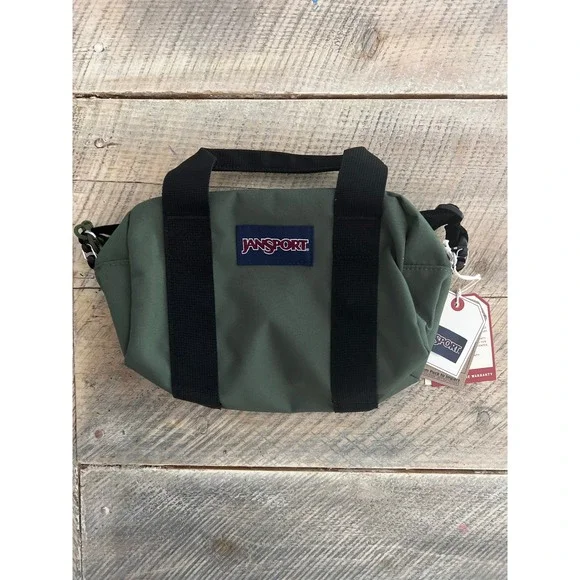 JanSport‎ Weekender Mini Duffel Bag Unisex Mini Cargo Green NWT JS0A85VQKM1