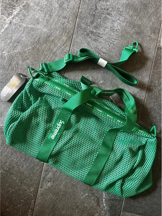 Supreme Mesh Duffle Bag Green SS23