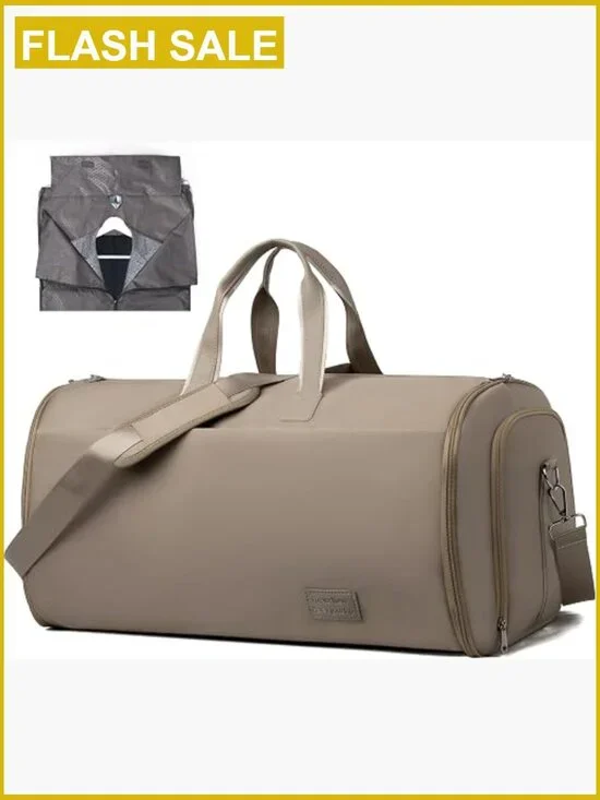 47L Large Convertible Travel Garment Duffel Bag, 2-in-1 Hanging Suit Bag with