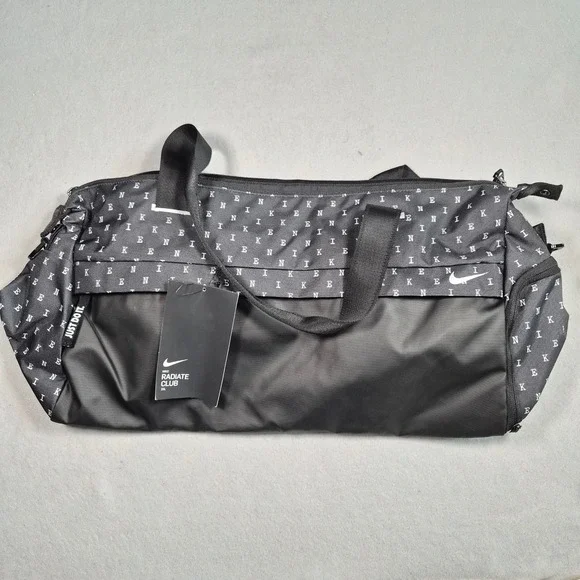 Nike Radiate Club 25L Training Duffel Bag Black White BA6408-010 New