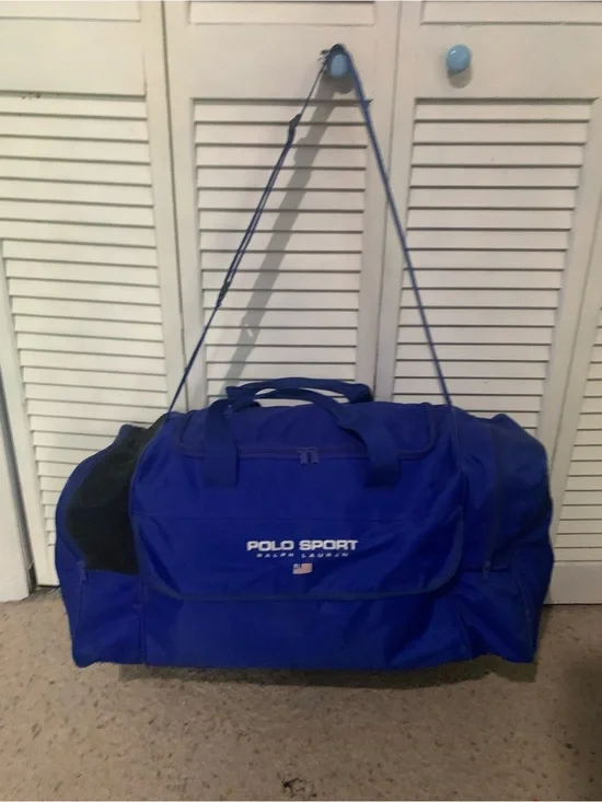 Vintage Ralph Lauren Polo Sport Blue Duffle Bag