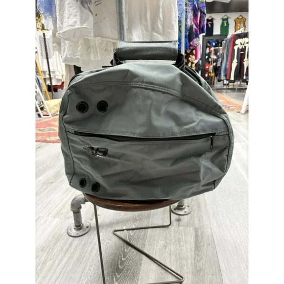 Fox V3 Pilot Carbon Helmet Bag - Silver Helmet Bag - Gray / Silver Helmet Bag