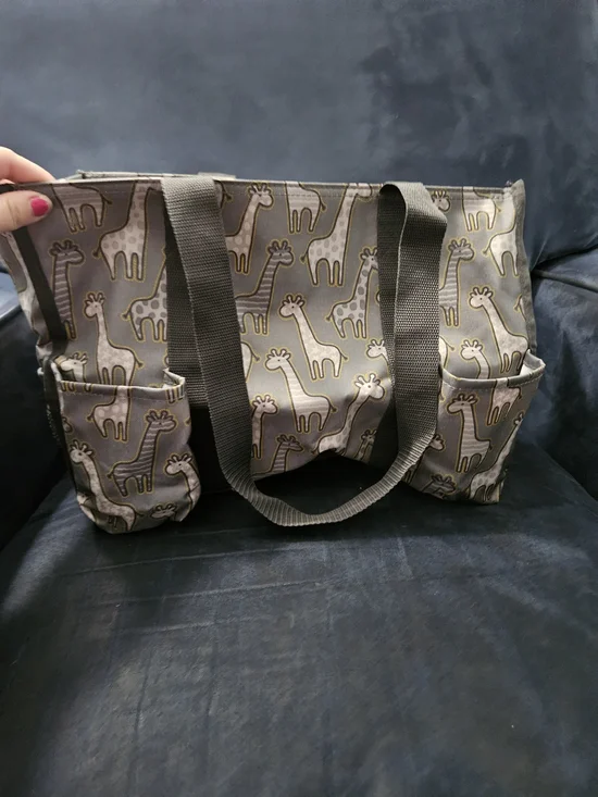 Thirty-One Giraffe-Print Zip-Top Bag