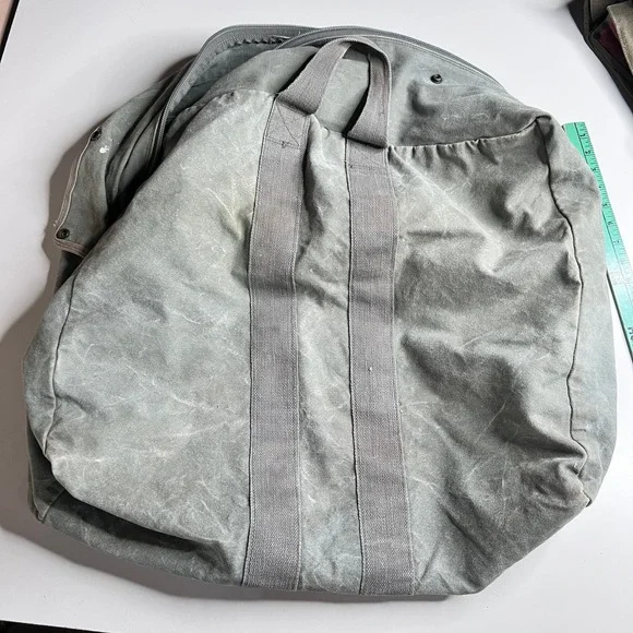 Vintage‎ Military Style Canvas Aviator Kit Bag Duffel Olive Drab Green Large