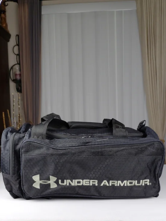 Under Armour Black Nylon Duffle Bag.
