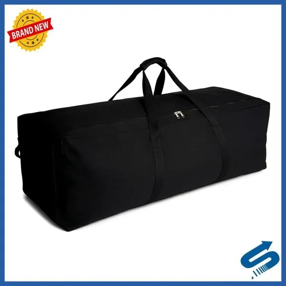 Heavy Duty Canvas Duffle Bag Extra Large Travel Storage Camping Sports Gear