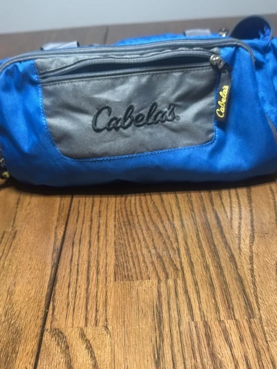 Cabela's Blue and Gray Duffel Waist Pack