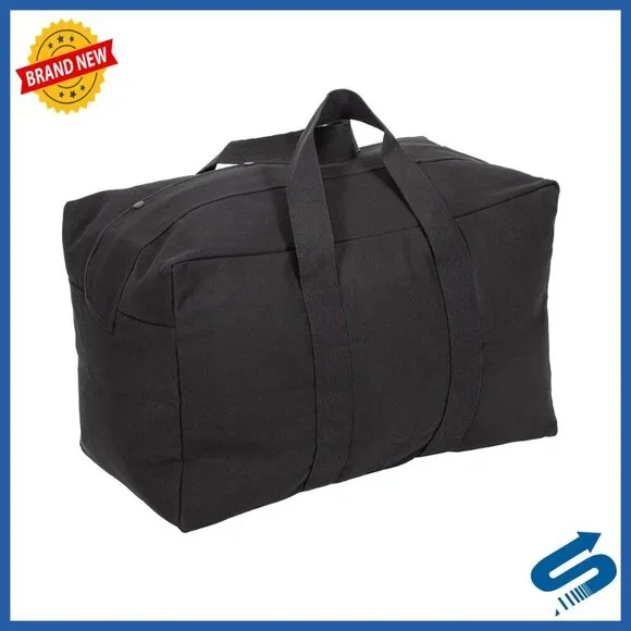 Vintage Canvas Travel Duffel Bag Rugged Outdoor Adventure Gear Large Capacity