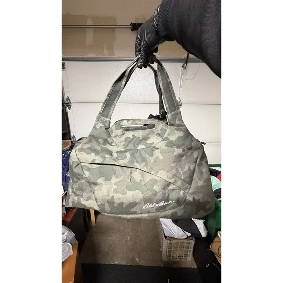 Eddie Bauer Camouflage Duffle Bag Gym Travel‎ Carry On Camo One Size