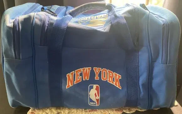 Vintage 90s New York Knicks NBA Basketball Starter Duffel Gym Bag Used