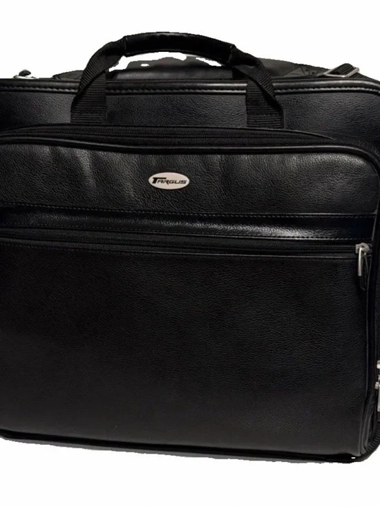 Targus Black Laptop Briefcase with Front Organizer Pocket