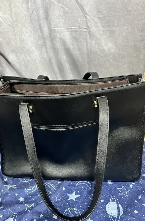 LOVEVOOK Laptop Tote Bag for Women 15.6 Inch Waterproof PU Leather Computer Bag