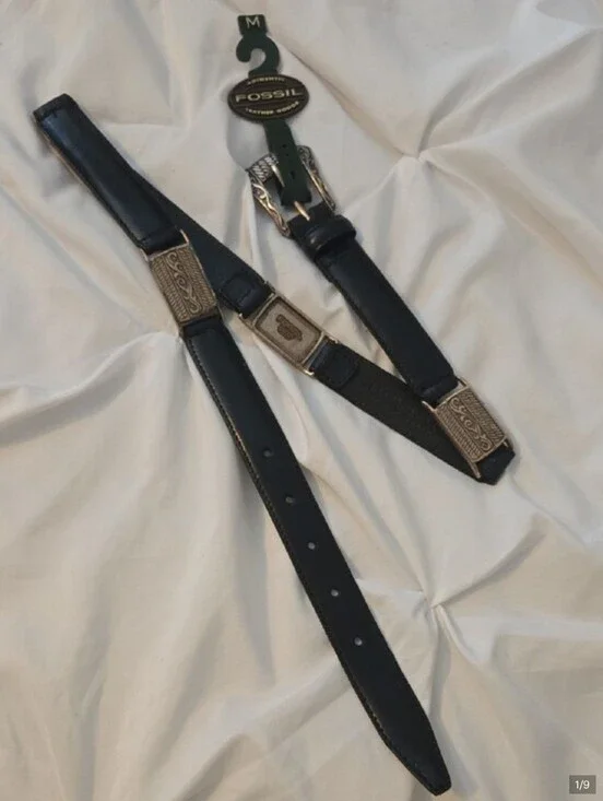 Fossil Leather Belt Vintage 1997