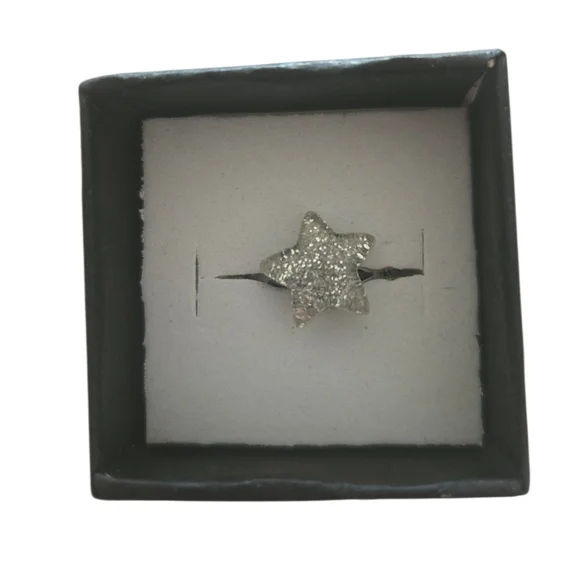 Adjustable‎ White Star Kid's Ring