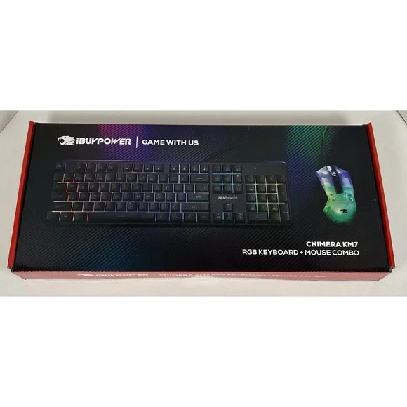NEW iBUYPOWER Chimera KM7 RGB Gaming Keyboard and Mouse Combo