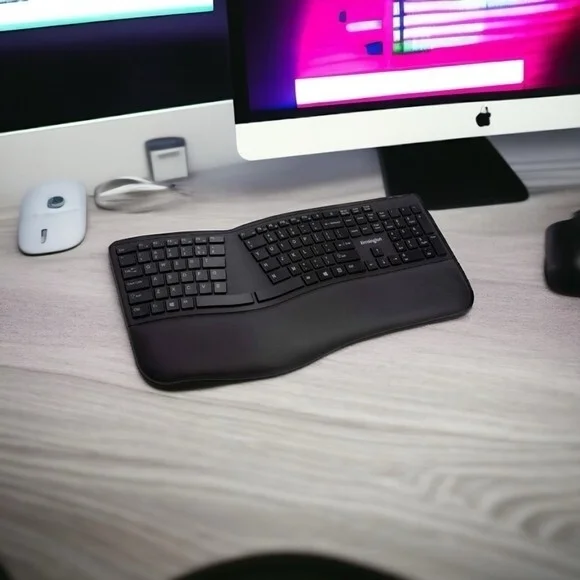 Kensington Pro Fit Ergonomic Wireless Bluetooth Keyboard Black K75406US NIB