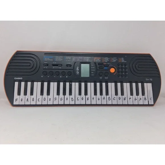 Casio SA-76 44-Key Mini Keyboard Piano Tested Working Great