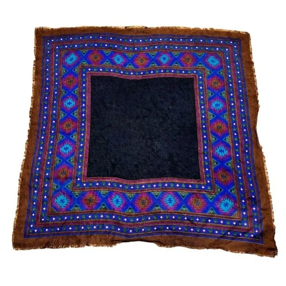 Yves Saint Laurent‎ Vintage Handmade Geometric Tapestry Table Topper