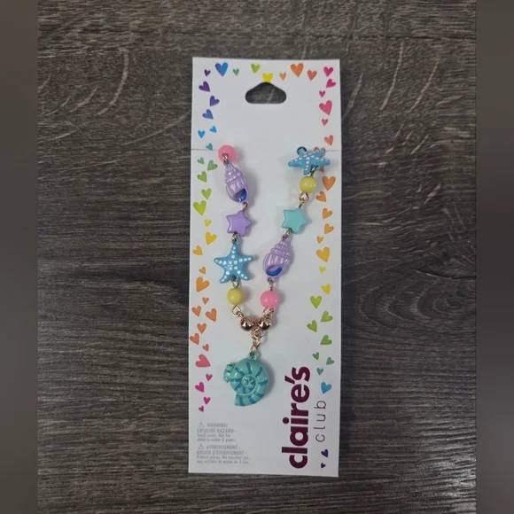 Claire's Girls Multicolor Shell Necklace NWT