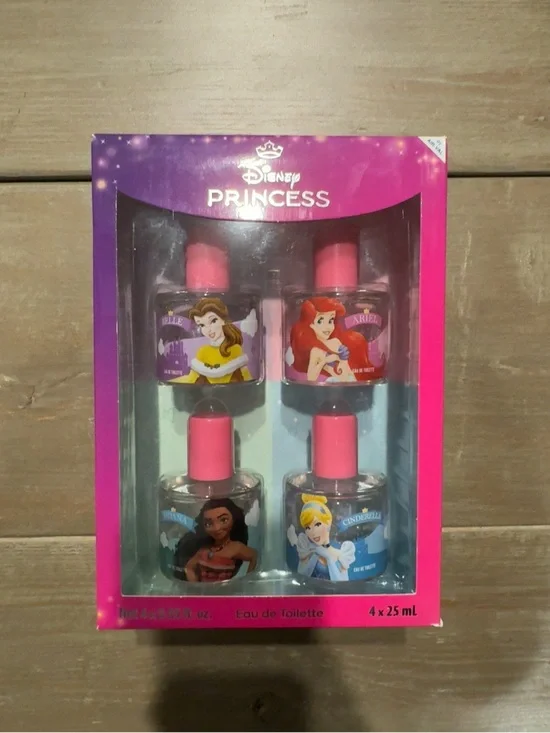 Disney Princess Mini Fragrance Set - Pink Packaging and Caps