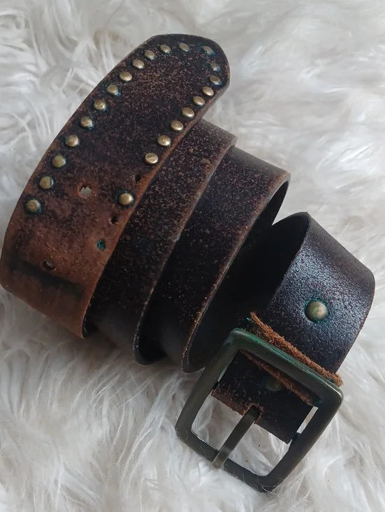 Distressed Leather Belt