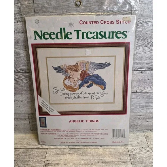 Counted Cross Stitch Picture- Angelic Tidings - Needle‎ Treasures 10