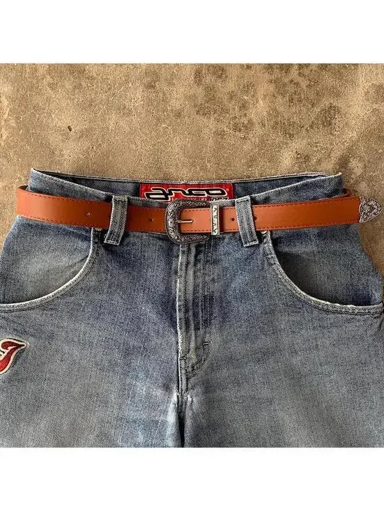 Vintage Brown Western Belt