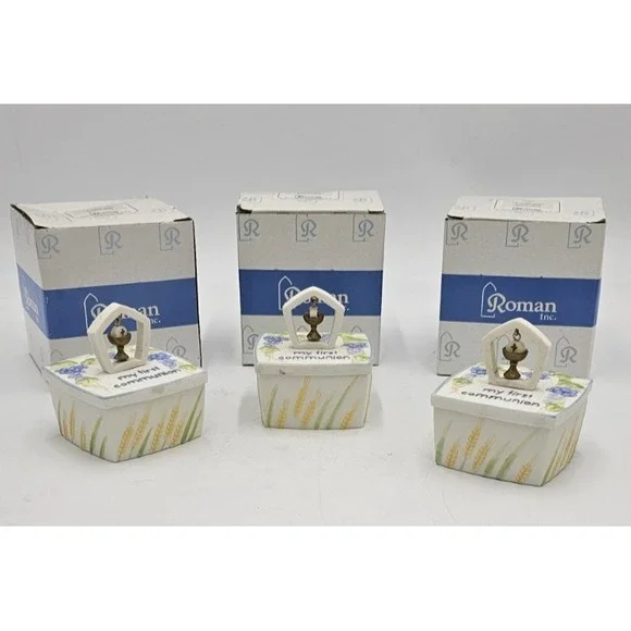 My First Communion Keepsake Rosary Treasure Boxes Gifts 2.5