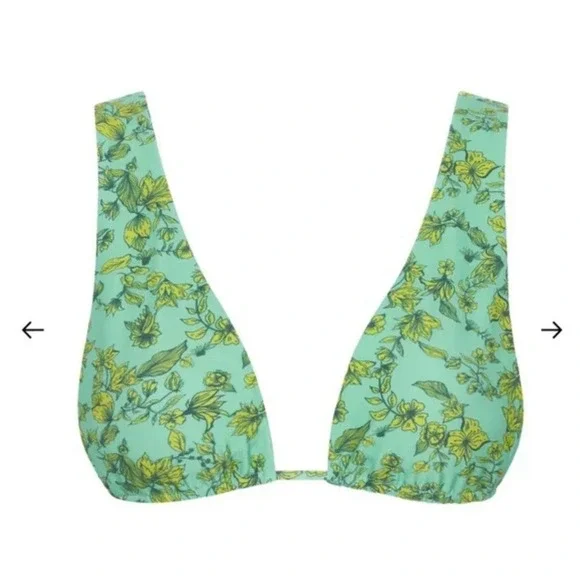 Monday Swimwear PALM SPRINGS TOP - LUSH FLORAL- Size M….b14