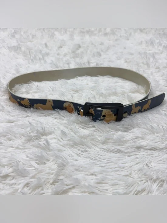 Women’s 45” Blue Palomino Horse Pattern C4 Equestrian Horseback Riding Belt