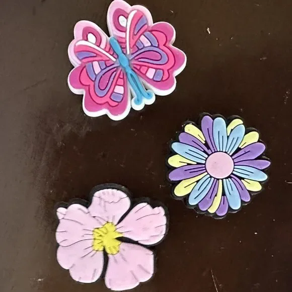 Shoe Charms Set – Flowers & Butterfly Accessories for Crocs, Clogs, Kids