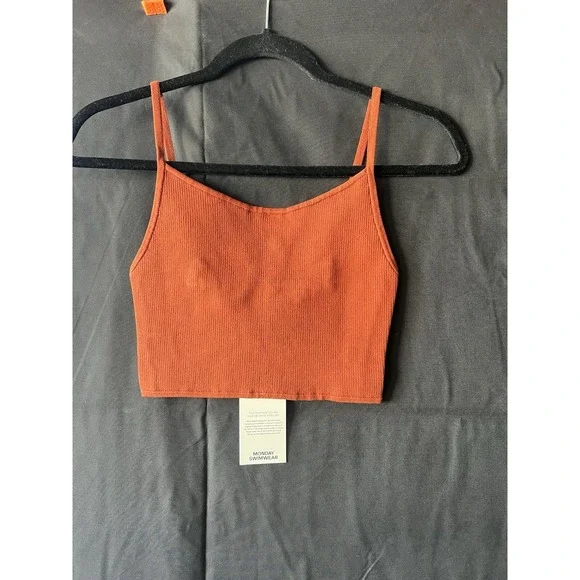Monday Swimwear BEVERLY HILLS TOP - COPPER- Size L ….b11