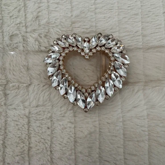 Heart Shaped Crystal Clear Belt!