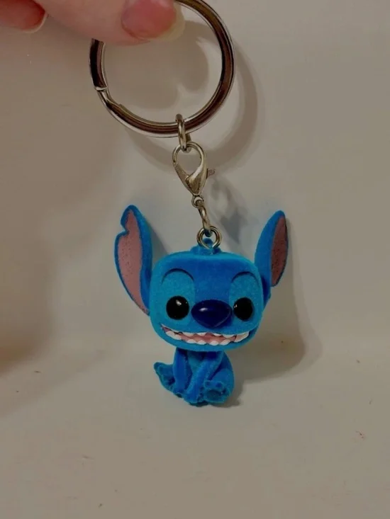 Funko Disney Lilo & Stitch Pocket POP! Stitch Keychain Flocked Soft Blue 2021