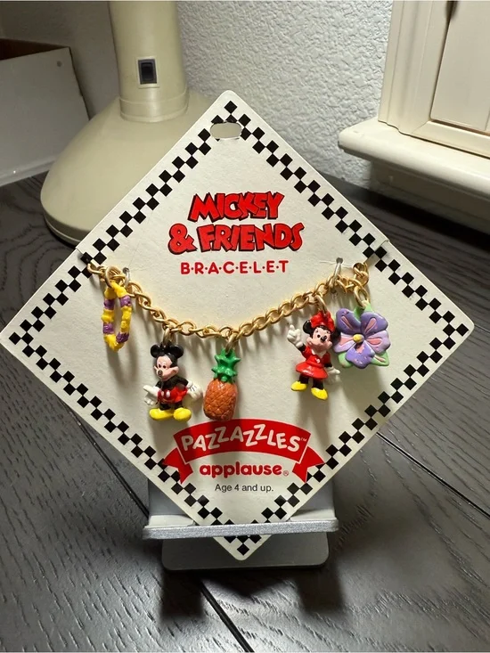 Disney Mickey & Friends Charm Bracelet with Pineapple & Flower Hawaii