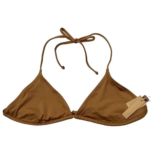 SKIMS Swim Micro Triangle‎ Top Almond Womens 4X