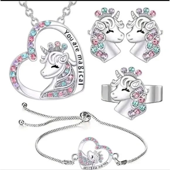 Magical Unicorn 🦄 4pc Jewelry Set