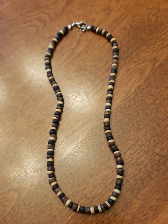 Wood Bead Necklace- Approx 16