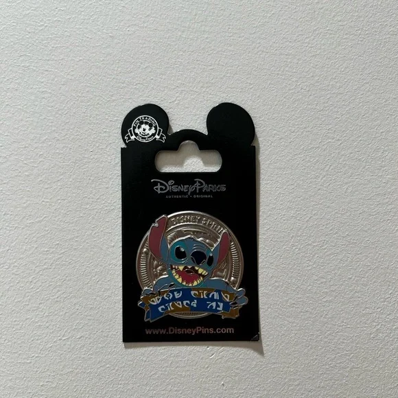 Disney Springs Stitch Cancelled Scavenger Hunt LR Pin On Original Back New Mint